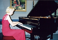Irina Khovanskaya during a recital in Hilton Head Island, SC, USA (August 2004)